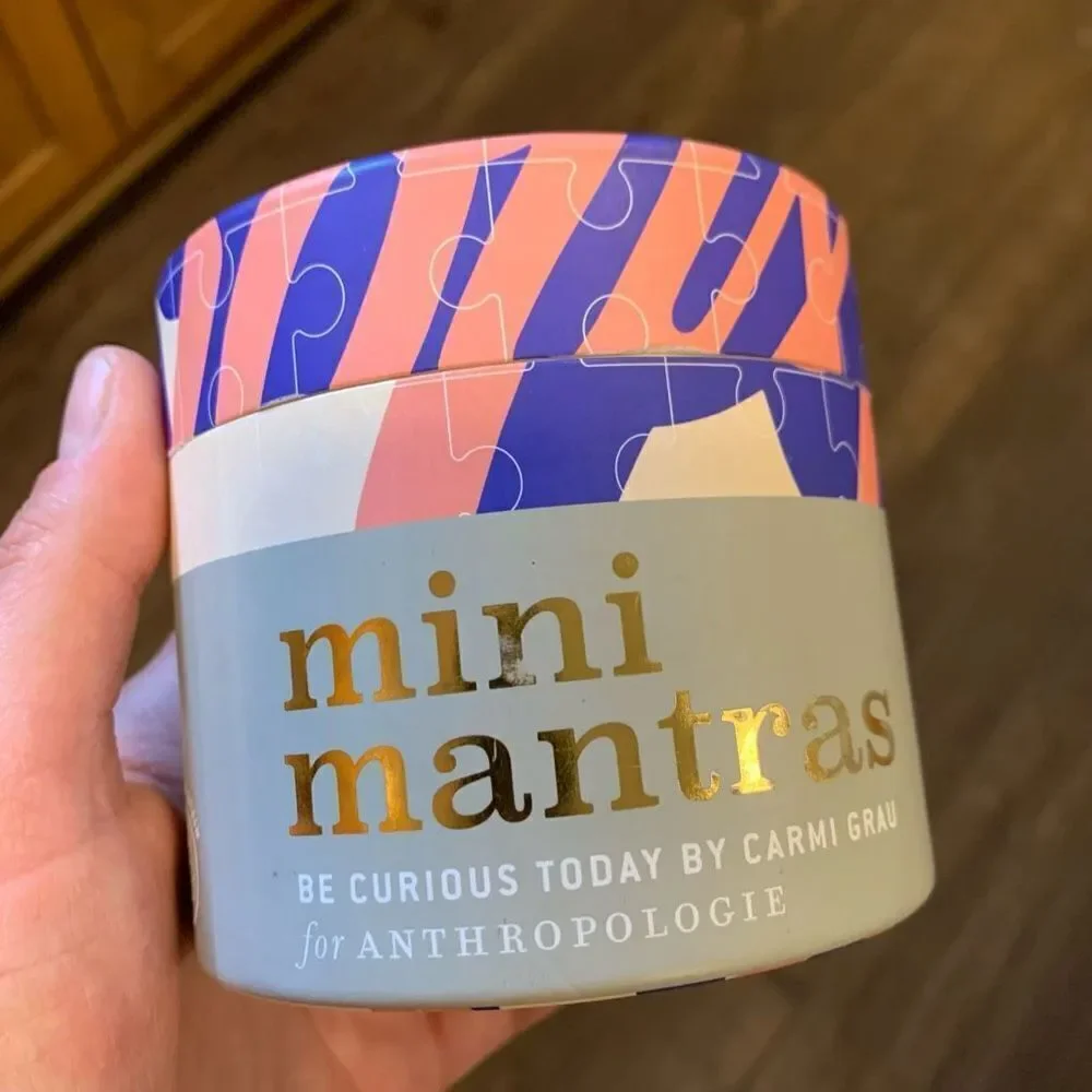 Anthropologie Mini Mantra Be Curious Today 42 piece puzzle